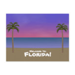 Welcome to Florida: Beach Scene Postcard