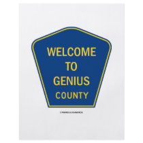 Welcome To Genius County (Signs) flyers