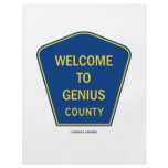Welcome To Genius County (Signs) flyers