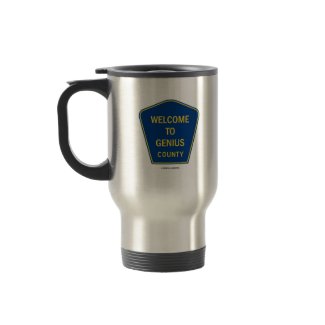 Welcome To Genius County (Signs) mug