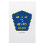 Welcome To Genius County (Signs) Stationery