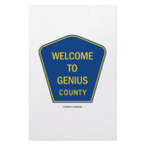 Welcome To Genius County (Signs) Stationery