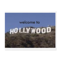 welcome to hollywood postcard by jenellepreslee welcome to hollywood postcard