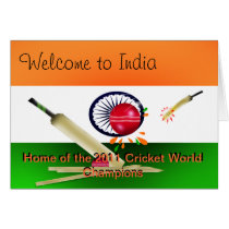Welcome to India/Cricket World Champs Card