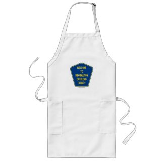 Welcome To Information Overload County (Sign) apron