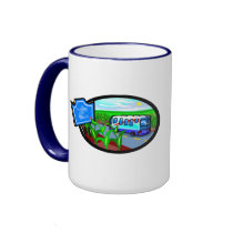 Welcome To Iowa mugs by GeographyTees Welcome To Iowa mugs