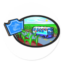 Welcome To Iowa stickers by GeographyTees Welcome To Iowa stickers