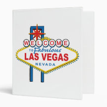 Welcome to Las Vegas 3 Ring Binder