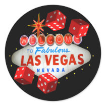 Welcome to Las Vegas + Dice Stickers by urbanphotos Welcome to Las Vegas + Dice Stickers