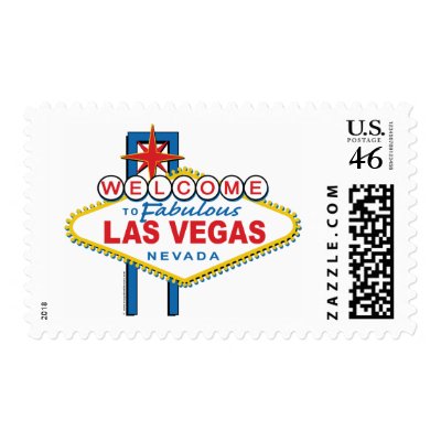Welcome-to-Las-Vegas Postage Stamp