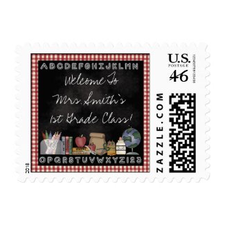 Welcome To My Class Postage Stamps stamp