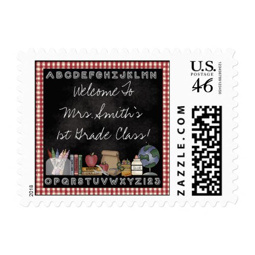 Welcome To My Class Postage Stamps stamp
