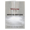 Welcome to My Official Shit List cards