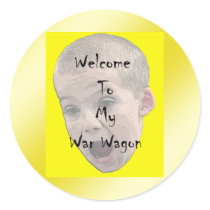 Welcome To My War Wagon Sticker
