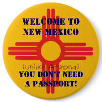 Welcome to New Mexico button