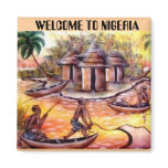 WELCOME TO NIGERIA REFRIGERATOR MAGNET