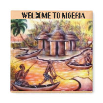 WELCOME TO NIGERIA REFRIGERATOR MAGNET