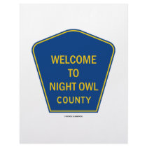 Welcome To Night Owl County (Signs) letterhead by wordsunwords Welcome To Night Owl County (Signs) letterhead