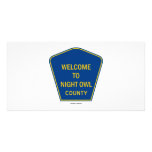 Welcome To Night Owl County (Signs) Customized Photo Card