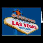 Welcome To Our Fabulous Las Vegas Anniversary Card cards