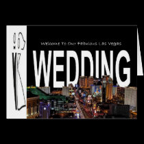 Welcome to Our Fabulous Las Vegas WEDDING Card