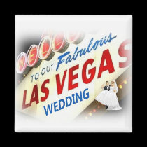 Welcome To Our Fabulous Las Vegas Wedding Magnet w magnets