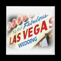 Welcome To Our Fabulous Las Vegas Wedding Magnet w