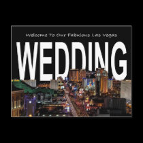 Welcome To Our Fabulous Las Vegas WEDDING Postcard by vegasdusoleil Welcome To Our Fabulous Las Vegas WEDDING Postcard