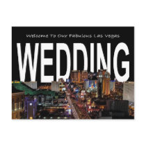 Welcome To Our Fabulous Las Vegas WEDDING Postcard