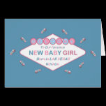 Welcome To Our Fabulous New Baby Girl LV Card cards