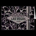 Welcome To Our Fabulous Party Las Vegas Card cards