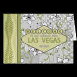 Welcome To Our Fabulous Party Las Vegas Card cards