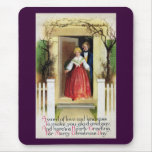 Welcome to Our Home Vintage Christmas Mousepad