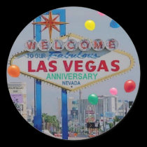 WELCOME TO OUR LAS VEGAS ANNIVERSARY STICKERS
