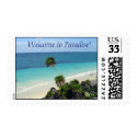 Welcome to Paradise! postage