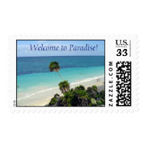 Welcome to Paradise! postage by rmarinello Welcome to Paradise! postage