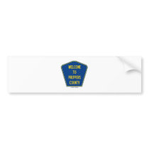 Welcome To Preppers County (Sign Humor) Bumper Sticker