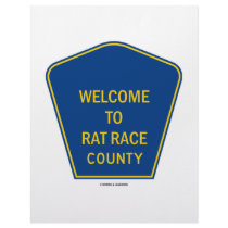 Welcome To Rat Race County (Signs) Letterhead Design