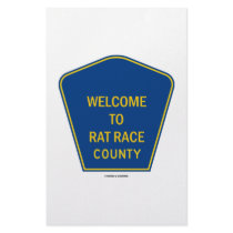 Welcome To Rat Race County (Signs) Stationery Design