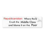 Welcome to Republicanistan bumper stickers