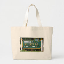 Welcome To Slidell Canvas Bags