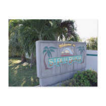 Welcome to St Pete Beach Postcard
