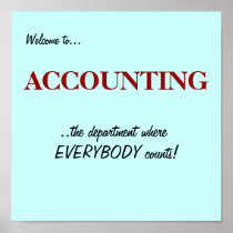 Welcome to the ACCOUNTING DEPARTMENT.. Poster