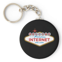 Welcome to the Fabulous Internet - open 24hrs Keychains