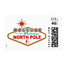 Welcome To The Fabulous North Pole (Vegas Sign) Stamp
