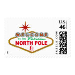 Welcome To The Fabulous North Pole (Vegas Sign) postage