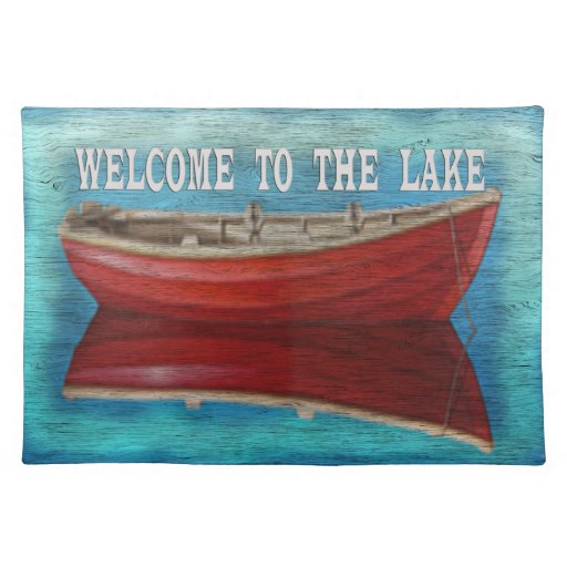 to the Lake Placemat Cloth Place Mat Zazzle