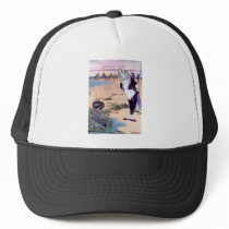 Welcome to the Lobster Quadrille Mesh Hat
