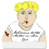 Welcome to the Mother in Law Club photo sculptures