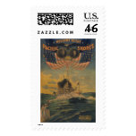 Welcome to the Pacific Shores. Flagship Connecticu Postage Stamp